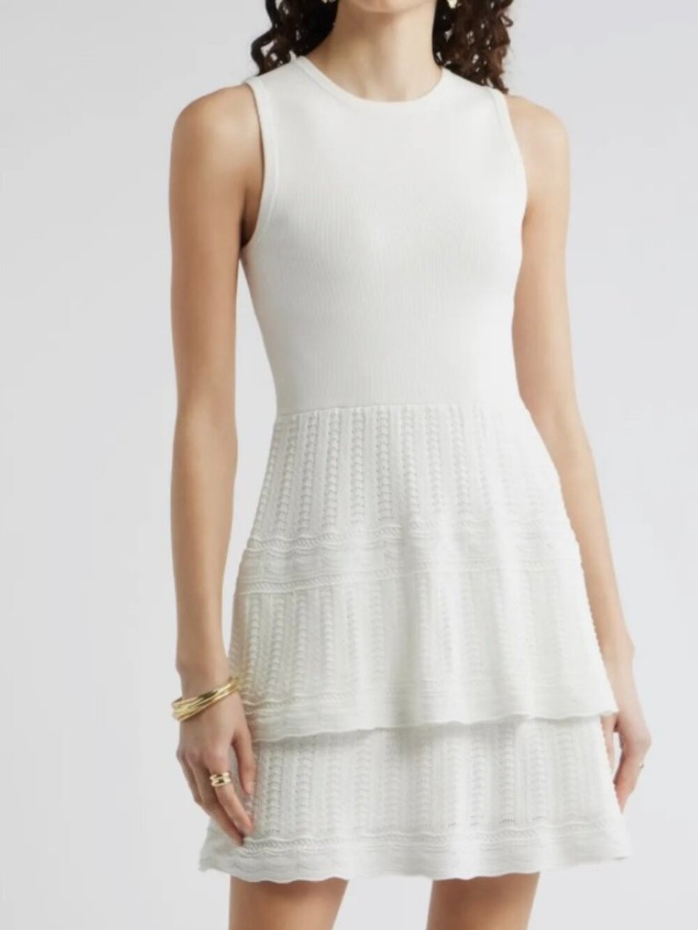 Sleeveless Knit Minidress